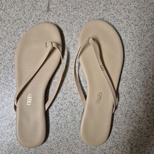 TKEES Tan Minimalist Sandals